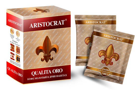 Кофе натуральный жаренный молотый QUALITA ORO Дрип-пакет 5шт * 12,5г
