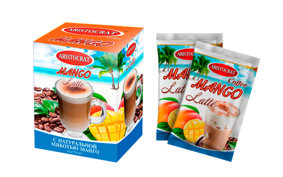 Кофейный напиток LATTE " Манго" Саше 10*20г