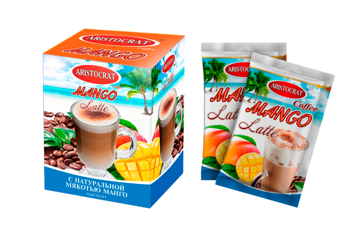 Кофейный напиток LATTE " Манго" Саше 10*20г